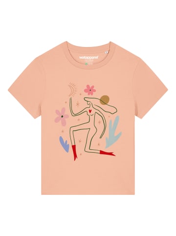 wat? Apparel T-Shirt Love and flex in Fraiche Peche