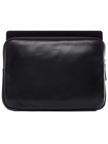 FEYNSINN Leder-Laptophülle echt Leder Aktentasche17 Zoll Laptop Fach schwarz in schwarz