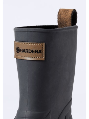 Gardena Regenstiefel mit Logo-Patch und Profilsohle in Schwarz