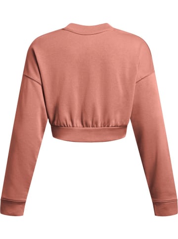Under Armour Longsleeve "Ua Rival Terry Os Crop Crw" in Pink