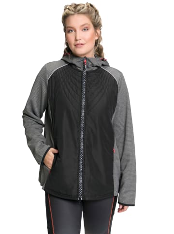 Ulla Popken Sweatjacke in schwarz