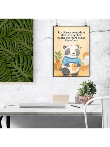 Mr. & Mrs. Panda Plakat Panda künstlicher Darmausgang Design mit... in Weiß