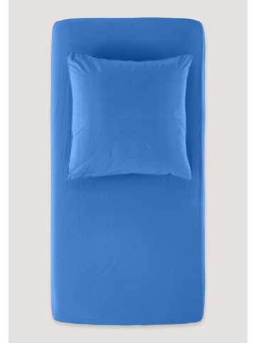 Hessnatur Perkal Spannbettlaken in kornblume