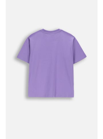 Coccodrillo Baumwoll-T-Shirt mit kurzen Ärmeln in violett