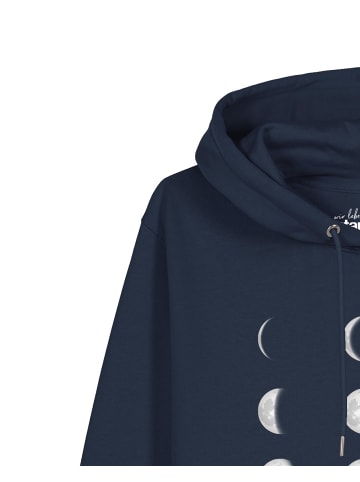 wat? Apparel Sweatshirt Moonphases in Dunkelblau
