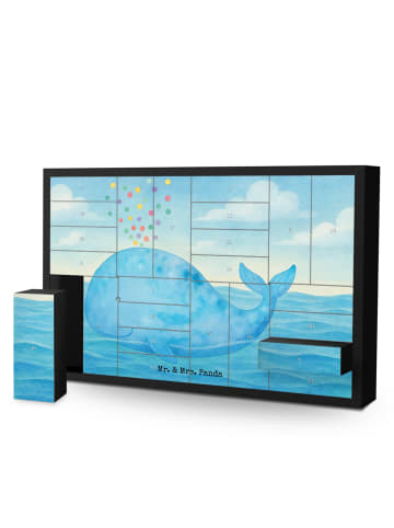 Mr. & Mrs. Panda Adventskalender Wal Konfetti Design ohne Spruch in Weiß