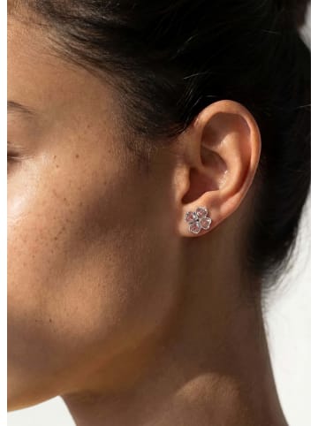 PURELEI Ohrringe Rosa Cuore Silber
