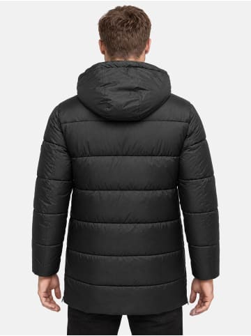 Tazzio Wintermantel "A825" - mit Kapuze - in Schwarz