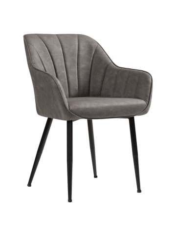 SONGMICS Esszimmerstuhl Tyra in dunkelgrau - (B)62.5 x (H)85 x (T)60 cm