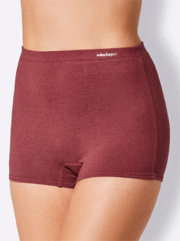 WITT WEIDEN Panty in 2x marine-meliert + 2x dunkelrot-meliert