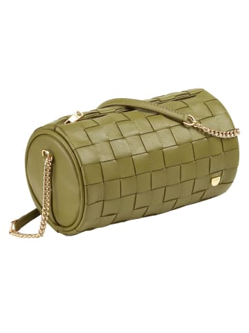 DuDu Abigail Umhängetasche Leder 19.5 cm in olive