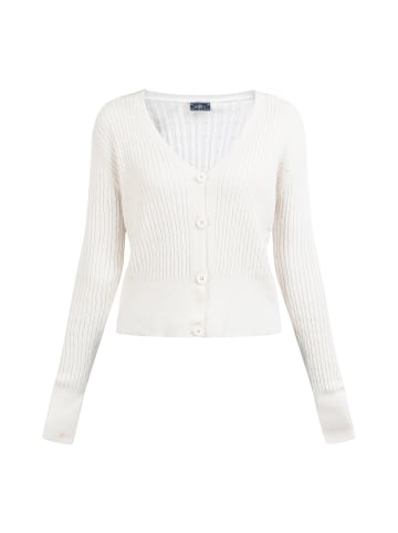 DreiMaster Damen Strick Cardigan in WOLLWEISS