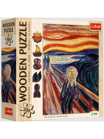 Puzzle - 200 Holzpuzzle - Schrei - Trefl 20252
