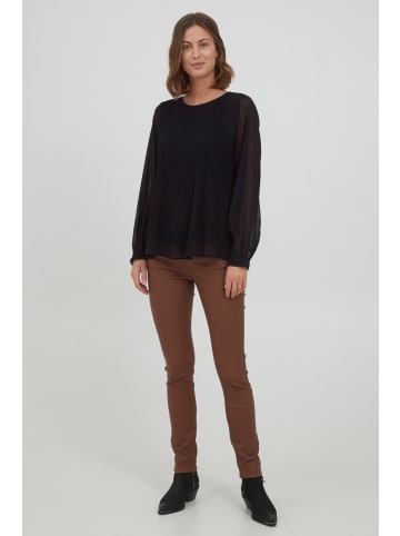 Fransa Langarmbluse FRDAJAPLISSE 1 Blouse - 20609985  Langarmbluse mit Rundhalsausschnitt in schwarz