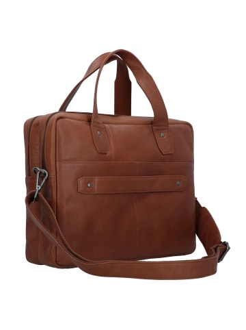 Greenburry Fiorentina Aktentasche Leder 37 cm Laptopfach tan