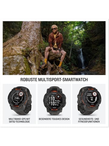 Garmin Instinct 3 50mm SOLAR GPS-Multisport-Smartwatch 1,1" Display smarte Features