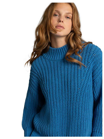 More & More Grobstrickpullover in blau