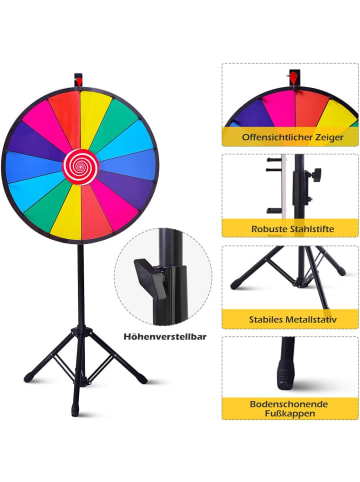 COSTWAY 24" Glücksrad in Bunt