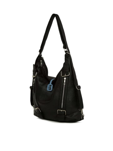 BAGmori Schultertasche in Schwarz