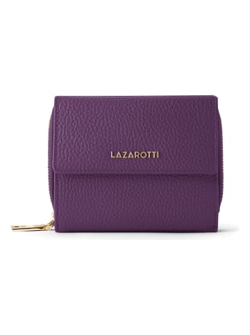 Lazarotti Bologna Leather Zip-Around Geldbörse Leder 12 cm purple