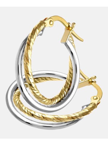 Vanlere Creolen aus 375 Gelbgold