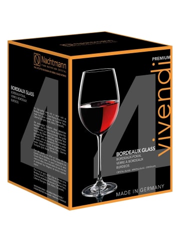 Nachtmann 4er Set Bordeauxgläser Vivendi 763 ml in transparent