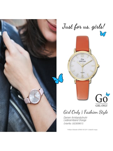 Girl Only Armbanduhr-Analog Orange mittel (ca. 32mm) Girl Only Mademoiselle