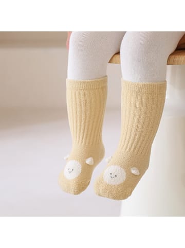 MUNADUNA 5er-Set Wärmefleece-Schaf-Fußbodensocken