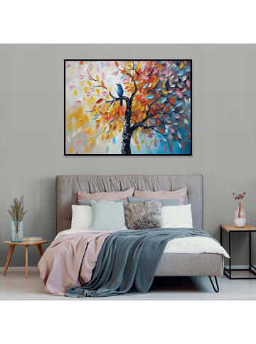 WALLARENA Bild mit Rahmen Baum in Bunt