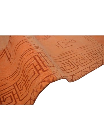 Kayoom Wohnzimmer Teppich – Kurzflorteppich Lyrical 210 in multi - orange - rechteckig