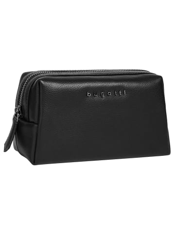 Bugatti Kosmetiktasche BELLA echt Leder in schwarz