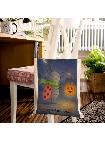 Mr. & Mrs. Panda totebag Smörle Laterne Design ohne Spruch in Weiß