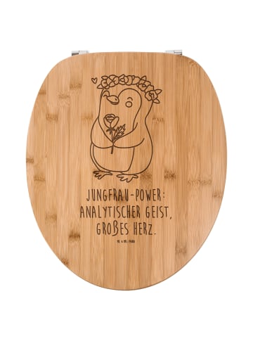 Mr. & Mrs. Panda WC Sitz Jungfrau Astrologie mit Spruch in Transparent