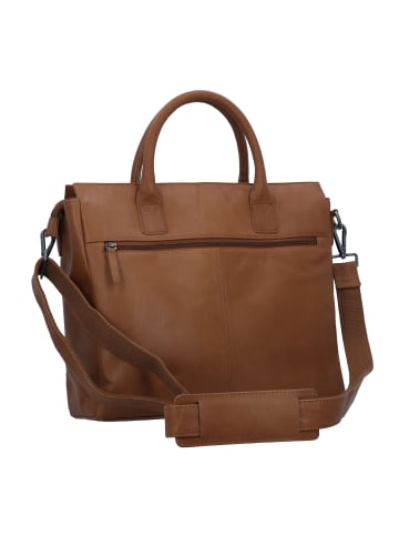 Greenburry Fiorentina Aktentasche Leder 34 cm Laptopfach tan