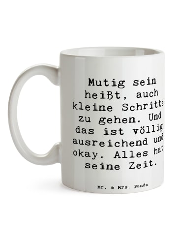 Mr. & Mrs. Panda Tasse Spruch Selbstvertrauen stärken mit Spruch in Weiß