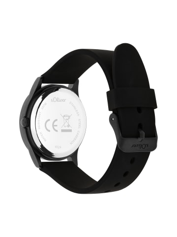 s.Oliver Armbanduhr The Black Rush in schwarz-schwarz