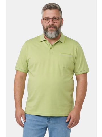 Men Plus Poloshirt in moosgrün