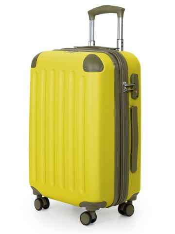 Hauptstadtkoffer Spree - Koffer Flugzeug Trolley Handgepäck Hartschale TSA 42L in Lemon