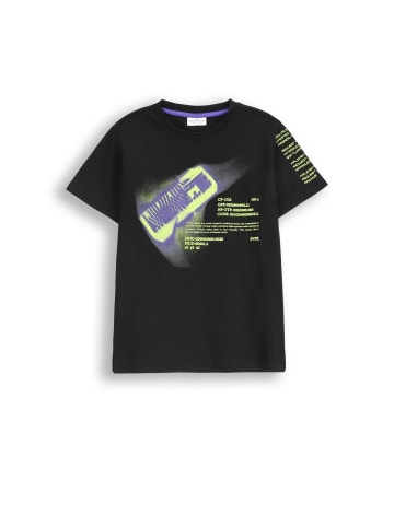 Coccodrillo T-Shirt mit kurzen Ärmeln in schwarz