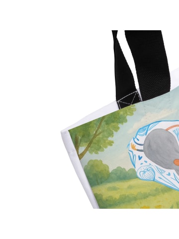 Mr. & Mrs. Panda Einkaufstasche Mäuse Herz Design ohne Spruch in Weiß