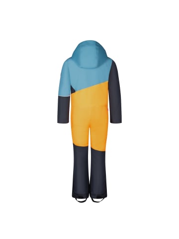 Trollkids Overall "Hallingdal" in Stahlblau/Mango/Schwarz