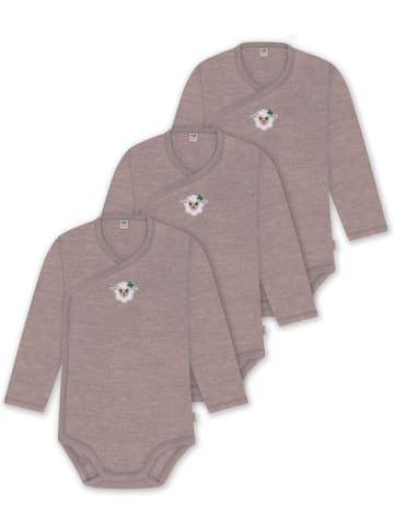 Normani Outdoor Sports Normani Outdoor Sports 3er Pack Merino Baby-Body in Rosa