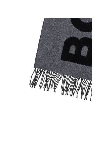 Hugo Boss Grau Wolle Schal