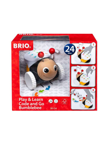 Brio Denkspiel BRIO Infant/ Toddler - Code & Go Programmierbare Hummel Ab 24 Monate in bunt