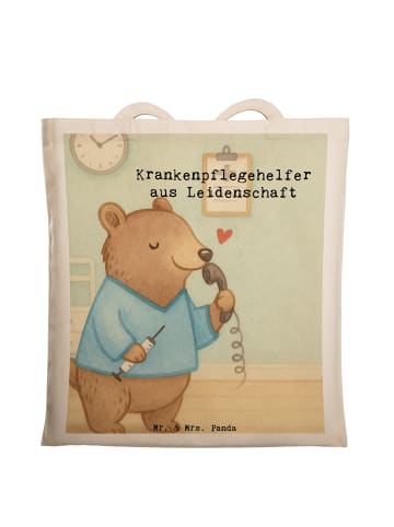 Mr. & Mrs. Panda Schultertasche Krankenpflegehelfer Leidenschaft... in Weiß