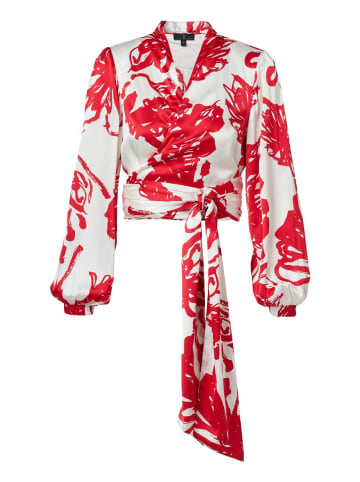 Mart Visser Carly Bluse mit Print, Rot/Weiß