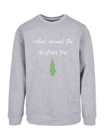 F4NT4STIC Sweatshirt Rockin around the christmas tree in grau meliert