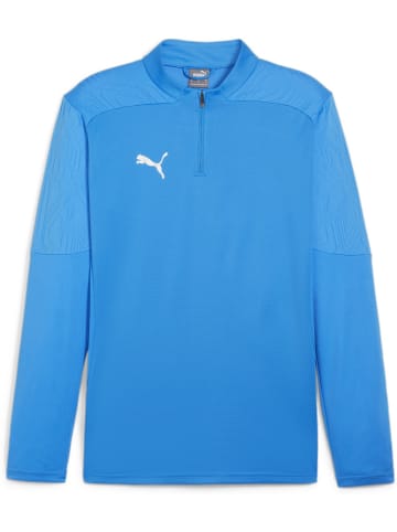 Puma T-Shirt "TeamFinal Training 1/4 Zip Top" in Blau