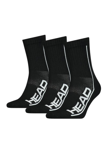 HEAD Socken 3er Pack in Schwarz