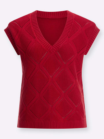 Sieh an! Pullunder in erdbeere